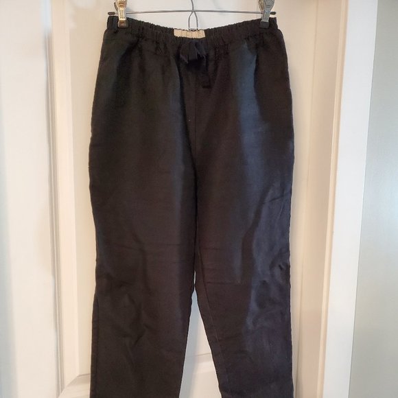 Not Perfect Linen Athens pants black - Picture 1 of 4